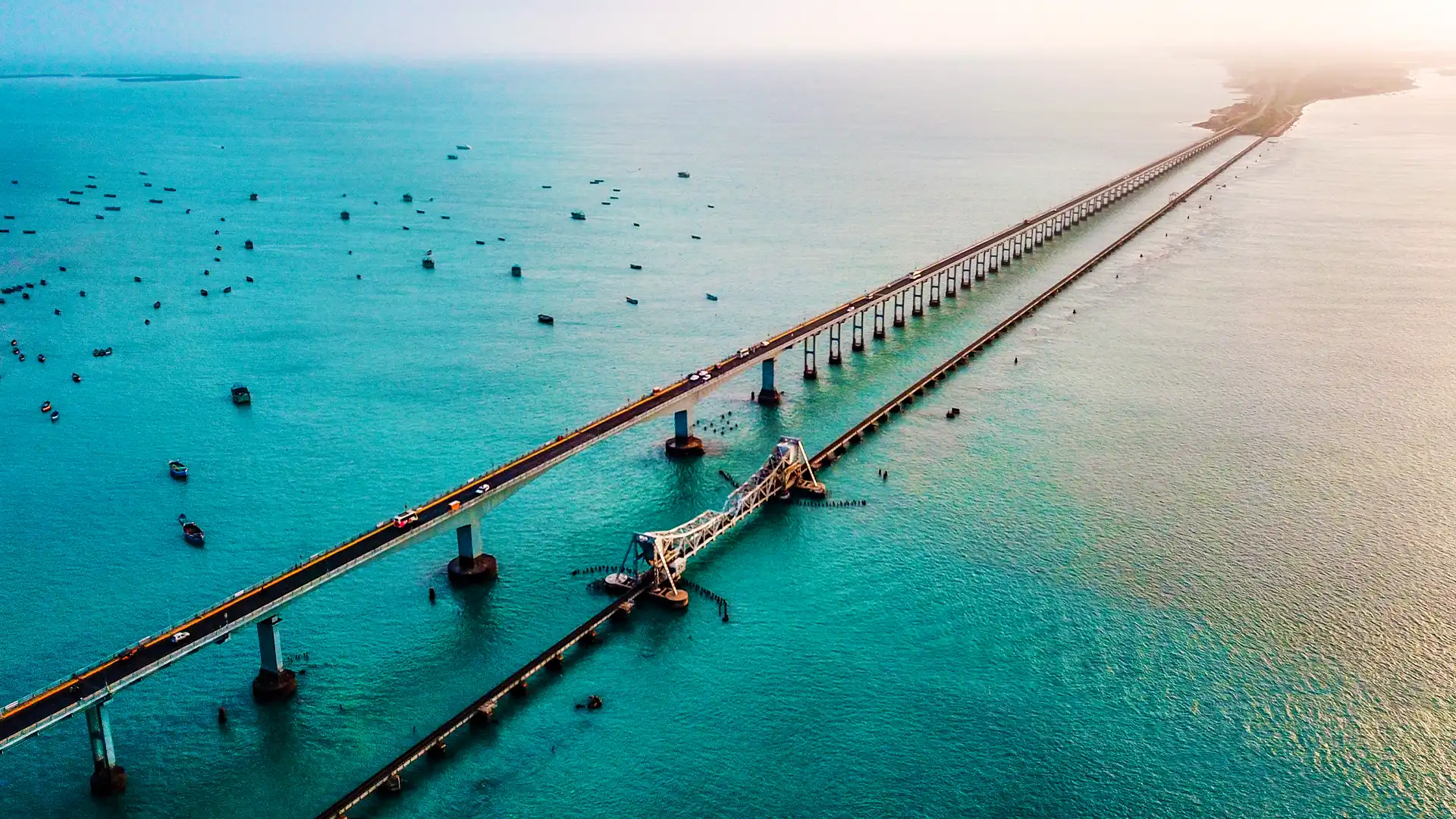 The azure seascape of Rameswaram