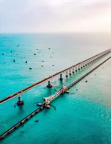 The azure seascape of Rameswaram